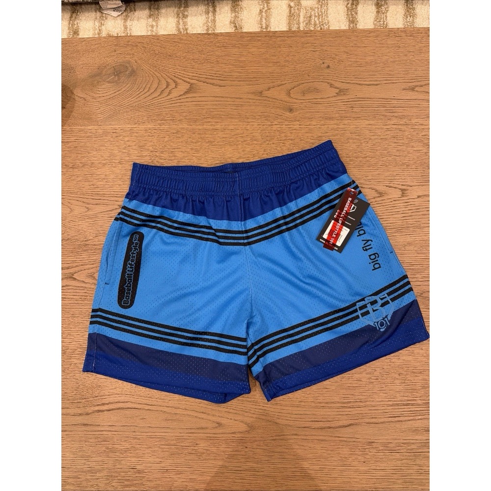 Men's Baseball Lifestyle 101 Composition Crayon Big Fly Blue Shorts Large